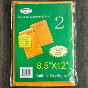 💞 New 2-Pack of 8.5” x 12” Padded Mailer Shipping Envelopes